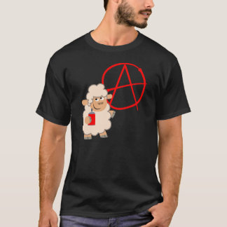 かわいい反抗的な漫画の羊のTシャツ Tシャツ