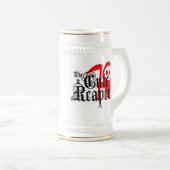 かわいい収穫者ステイン ビールジョッキ (正面右)