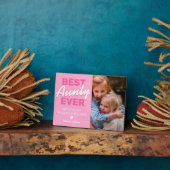 かわいい叔母さん写真 フォトプラーク (側面)