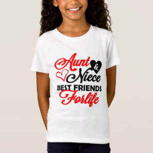 かわいい叔母の姪BFFワードアートTシャツ Tシャツ