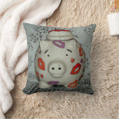 かわいい口紅ピグ クッション (ブランケット)