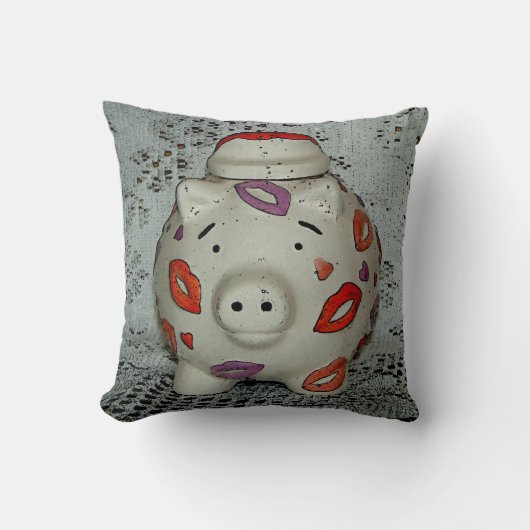 かわいい口紅ピグ クッション (正面)