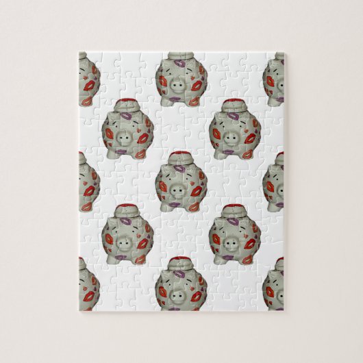 かわいい口紅ピグ ジグソーパズル (縦)