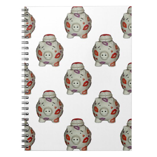 かわいい口紅ピグ ノートブック (正面)