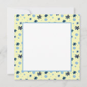 かわいい古いファッションド復活祭バニーカード ノートカード (裏面)