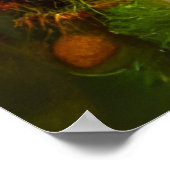 かわいい古い非常に錆びたCombiファン花のヒッピー時間 ポスター (角)