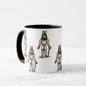 かわいい古代エジプトのファラオのキャラクターマグ マグカップ (正面左)