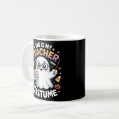 かわいい可愛いおばけの先生 – 面白いハロウィンの授業 コーヒーマグカップ (正面左)