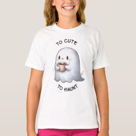 かわいい可愛いお化けのコーヒー水彩絵 Tシャツ