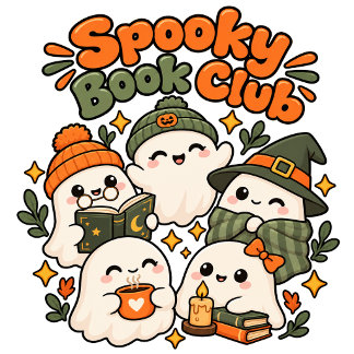 かわいい可愛いお化けの読書会と魔法の本 スウェットシャツ