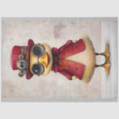 かわいい可愛いアクリングインコート&ハットL6デコパージュ 薄葉紙 (正面)