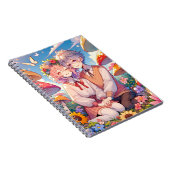 かわいい可愛いアニメお洒落カップル ノートブック (右側)