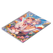 かわいい可愛いアニメお洒落カップル ノートブック (左側)