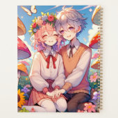 かわいい可愛いアニメお洒落カップル プランナー手帳 (裏面)