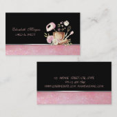 かわいい可愛いエレガントベーカリーツール花 名刺 (正面/裏面)