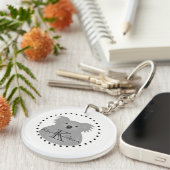 かわいい可愛いオーストラリアベビーコアラベームモノグラム キーホルダー (正面右)