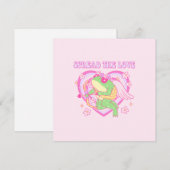 かわいい可愛いカエル – 愛を広める (正面/裏面)