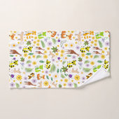 かわいい可愛いカラフルサファリ柄の赤ちゃん動物 バスタオルセット (ハンドタオル)