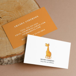 かわいい可愛いキリンベビーシッター気に子 名刺