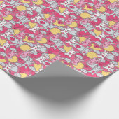 かわいい可愛いドードルの子ども柄 ラッピングペーパー (角)