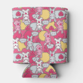 かわいい可愛いドードルの子パターン2 缶クーラー (裏面)