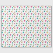 かわいい可愛いモンスターズカラフルキッズボーイズパーティー ラッピングペーパー (フラット)