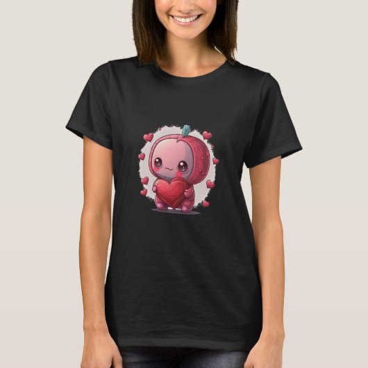 かわいい可愛いユニークハッピーバレンタインデー仲間 Tシャツ (正面)