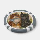 かわいい可愛いヴィンテージ子猫 ポーカーチップ (シングル)