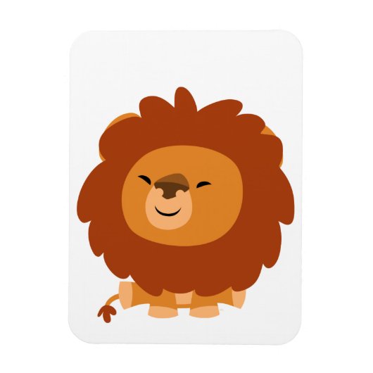 かわいい可愛い可愛い漫画ライオン柔軟なマグネット マグネット (縦)