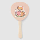 かわいい可愛い柴犬ハートサマーハンドファン ハンドファン (裏面)