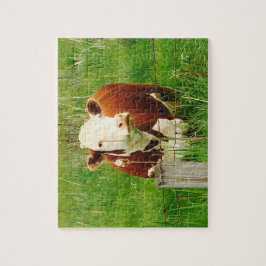 かわいい可愛い牛の友人4ジェレミー ジグソーパズル