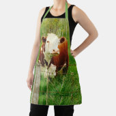 かわいい可愛い牛4Carynオールオーバープリントエプロン エプロン (インサイチュ)