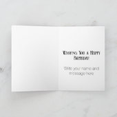 かわいい可愛い犬ハッピーバースデー カード (内部)