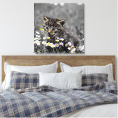 かわいい可愛い猫ネコ キャンバスプリント (インサイチュ (寝室))
