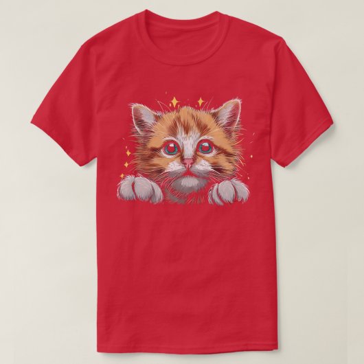 かわいい可愛い猫 Tシャツ (デザイン正面)