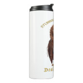 かわいい可愛い鷲の頑固な取り組みおもしろい タンブラー (回転左)