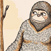 かわいい可愛くて居心地の良いボホビッグフットのポスター ポスター