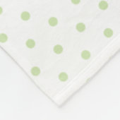 かわいい可愛らしいエンドウ豆 – 背景色を選択 フリースブランケット (角)