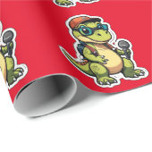 かわいい可愛らしいディナソー ラッピングペーパー (ロールコーナー)