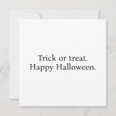 かわいい可愛らしいハッピーハローウィン 子供へ カード (裏面)