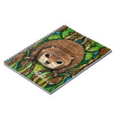 かわいい可愛らしいリトルベビービーバー ノートブック (左側)