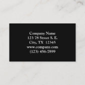 かわいい可愛らしいリトルベビービーバー 名刺 (裏面)