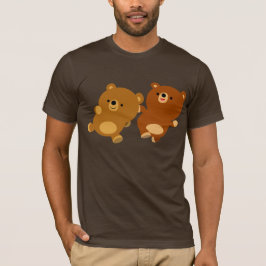 かわいい可愛らしい可愛らしいアニメのクマTシャツ Tシャツ