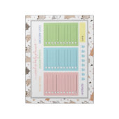 かわいい可愛らしい毎日のプランナー ノートパッド (回転)