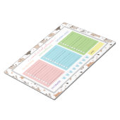 かわいい可愛らしい毎日のプランナー ノートパッド (アングル)