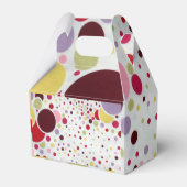 かわいい可愛らしい水玉模様 フェイバーボックス (裏面サイド)