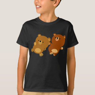 かわいい可愛らしい漫画が子どもたちを育てるTシャツ Tシャツ