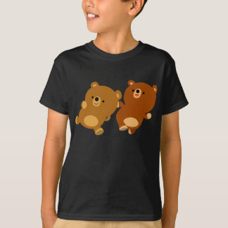 かわいい可愛らしい漫画が子どもたちを育てるTシャツ Tシャツ