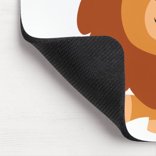 かわいい可愛らしい漫画のライオンマウスパッド マウスパッド (コーナー)