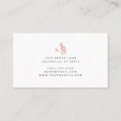 かわいい可愛エレガントらしいケーキ&スイーツベーカリー 名刺 (裏面)